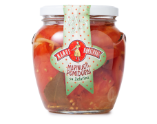 Marinuoti pomidorai su želatina „Mamos konservai“ 530g